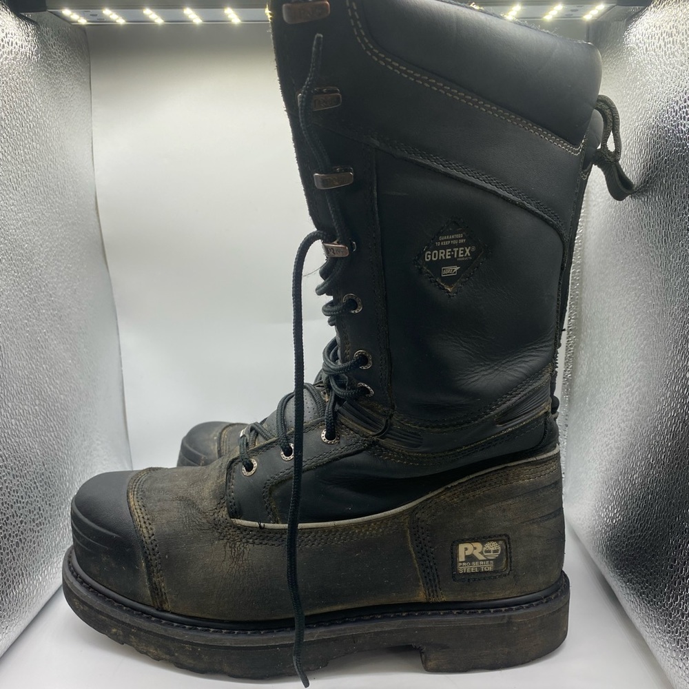 Timberland PRO 10" Gravel Pit Mining Boots Steel Toe Waterproof  Men's size 9W